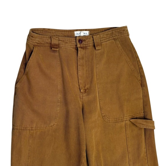 Alex Mill Utility Carpenter Pants Womens 12 Rust Brown 100% Cotton Ideal Zipper - Picture 2 of 8